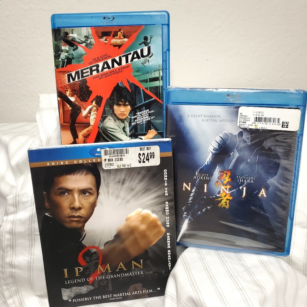 Blu-ray: Ninja. Merantau. IP Man Legend of the Grandmaster